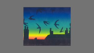 Thumbnail of http://Artwork%20of%20birds%20and%20rooftops