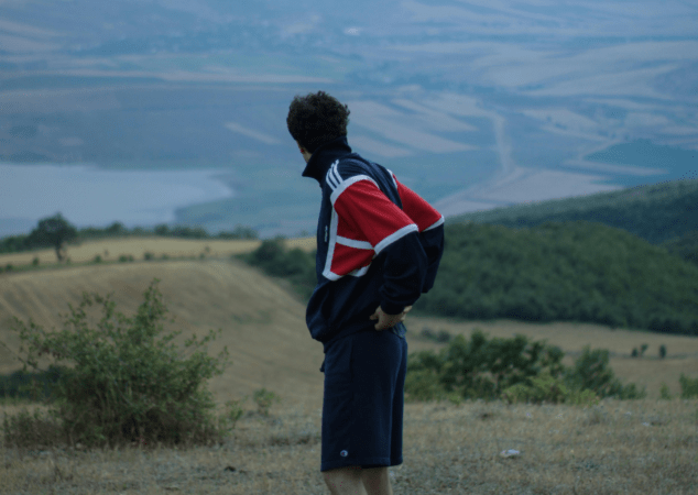 Man on mountain