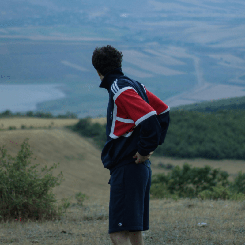 Man on mountain